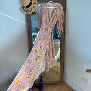 Madewell maxi wrap dress